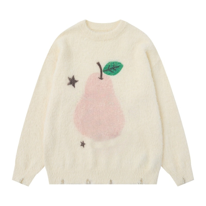 Girls' Faux Mink Fur Fashion Sweater