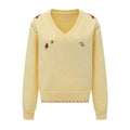 Yellow Slim-Fit Stylish Sweater