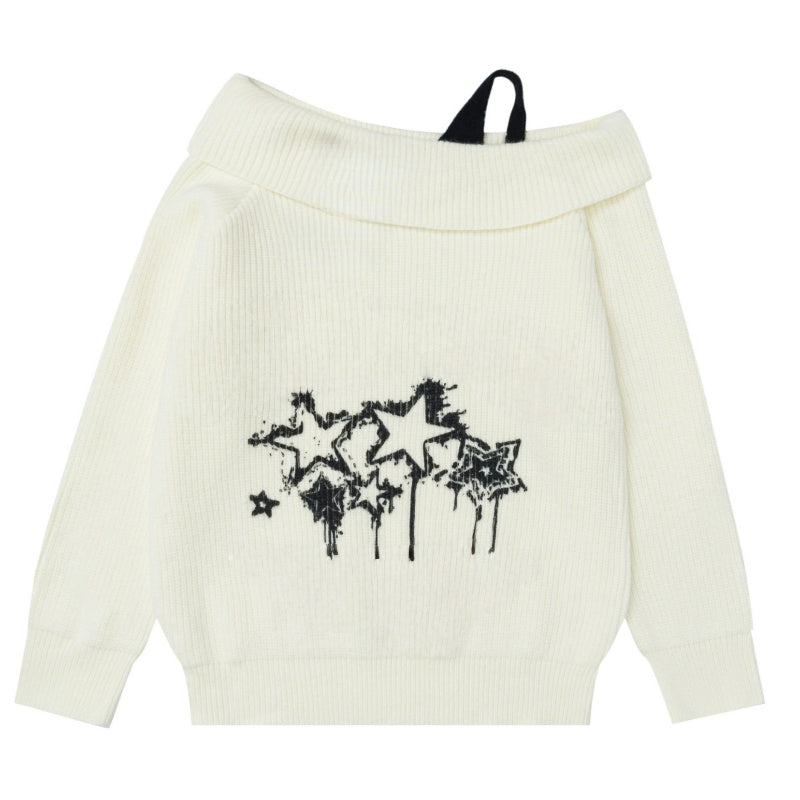 Off-The-Shoulder Stylish And Elegant Sweater